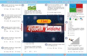 3.Sınıf Alfabetik Sıralama