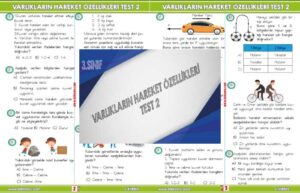 3.Sınıf Varlıkların Hareket Özellikleri Testi